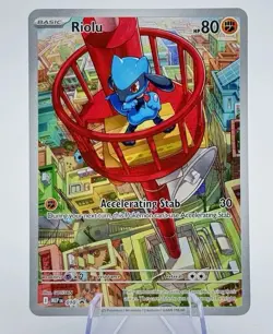 Pokemon Riolu Black Star Promo 010 Mega Evolution Holo Card NM Condition - Image 1