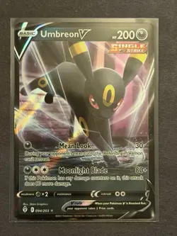 Umbreon V 094/203 Evolving Skies NM Full Art Ultra Rare Pokemon Card - Image 1
