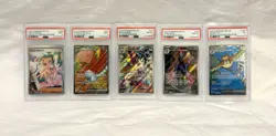 Pokemon PSA Graded Card Lot 5 Cards - PSA 9 8 5 - Pidgeot Ceruledge Baxcalibur + - Image 1