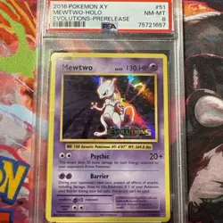 Pokemon Card Mewtwo Evolutions STAMPED 51/108 prerelease Near Mint 528 - Image 1