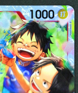One Piece Card Ace Sabo Luffy OP13-007 Carrying on His Will Japanese - Image 4