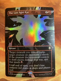 MTG Foil Borderless The Last Agni Kai Avatar: The Last Airbender Red Rare NM!! - Image 1