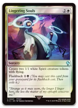 Lingering Souls (Surge Foil) #245 (NM) Final Fantasy FIC Magic MTG - Image 1
