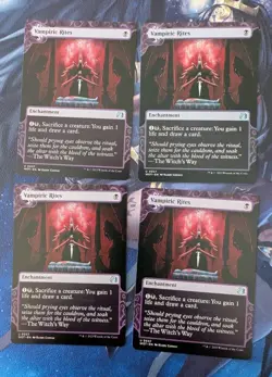 MTG 4 x WILDS OF ELDRAINE Enchanting Tales VAMPIRIC RITES NM - Image 1