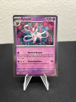 Pokemon Sylveon #172 NM Cosmo Holo Swirl SV Promo - Image 1