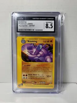 Nidoking Pokemon 2003 Aquapolis 24/147 Regular CGC 8.5 Trading Card - Image 1