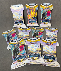 10 Pokemon TCG Sword & Shield - Silver Tempest Booster Packs Sleeved - Sealed - Image 5