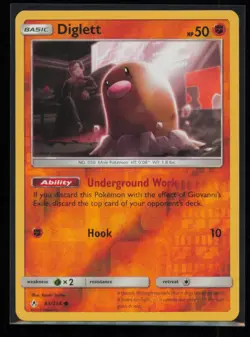 Diglett 85/214 Pokemon Unbroken Bonds Common Near Mint Reverse Holo - Image 1