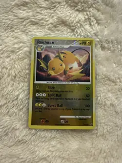 LP/NM Raichu 8/100 Reverse Holo Rare Majestic Dawn 2008 Pokemon Card - Image 1