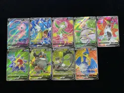 9 Lot Pokemon TCG Chinese SR Maushold Mew Hoopa Holo SE58 - Image 2
