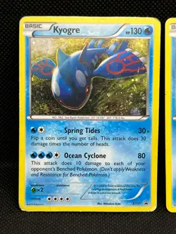 Pokemon Tcg Kyogre Black Star Promo Holo XY51 & Kyogre 53/160 PC Non Holo - Image 2