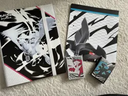 Pokemon Lot of 4 Black Bolt & White Flare Binder Poster Sleeves NO PACKS - Image 1