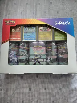 Costco Pokemon 5 Pack Galar Power Mini Tins (Evolving Skies & Fusion Strike) - Image 1