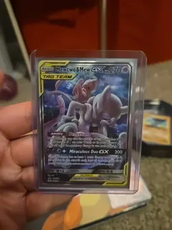 Pokemon Mewtwo and Mew GX SM191 Promo Tag Team 2019 Sun & Moon - Image 1