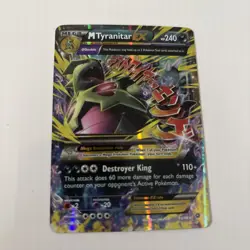 Pokemon TCG M Tyranitar EX Ultra Rare Card Ancient Origins 43/98 HP - Image 1