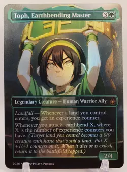 Toph, Earthbending Master FOIL Proxy Card with Custom Fantasy Art - Image 3