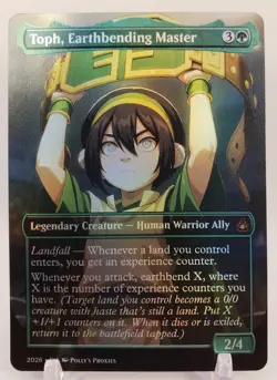 Toph, Earthbending Master FOIL Proxy Card with Custom Fantasy Art - Image 4