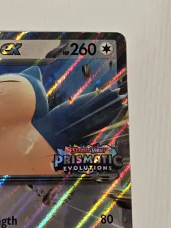 Snorlax ex 076 Pokemon Prismatic Evolutions Rare Stamped Promo Card NM Holo - Image 5