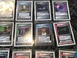 Lot #102 Star Trek Next Generation Cards CCG White Border Paramount 1994 SLEEVES - Image 5