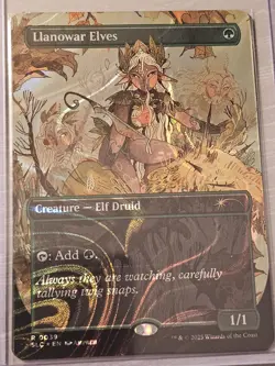 Llanowar Elves NM Secret Lair Halo Foil - Image 1