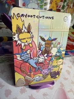 Pokederp Holo Umbreon Eeveelutions Fan Art by JWillyGuy Pokemon Non-TCG CARDS - Image 2