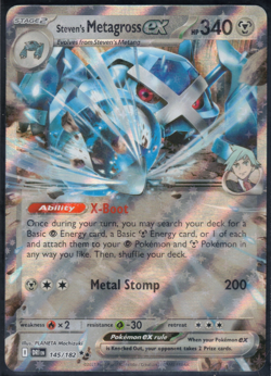 Steven's Metagross ex 145/182 SV10: Destined Rivals Pokemon TCG NM - Image 1