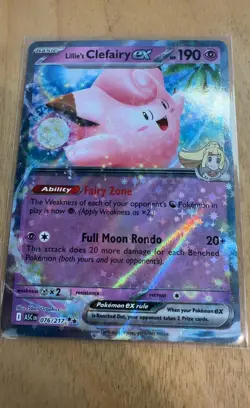Lillie's Clefairy ex Double Rare Ascended Heroes 076/217 NM Holofoil Pokemon - Image 1