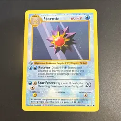 Pokemon TCG Starmie 1st Edition Shadowless Base Set - Image 1