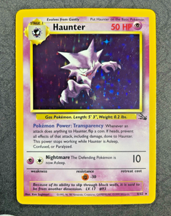 Haunter 6/62 HOLO RARE Fossil Vintage Pokemon TCG WOTC NM-/LP - Image 1