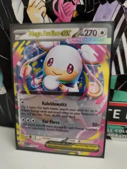 Mega Audino eX 172/217 Ascended Heroes Double Rare! Pack Fresh! Pokemon - Image 1