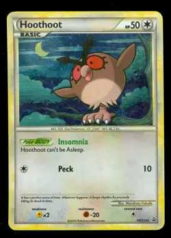 Pokemon HOOTHOOT HGSS05 - HOLO PROMO - Lightly Played - Image 1