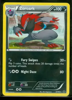 Pokemon ZOROARK 67/98 Emerging Powers - RARE HOLO - NEAR MINT/MINT - Image 1