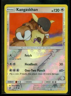 Pokemon KANGASKHAN 55/70 Dragon Majesty - Rev Holo - MINT - Image 1