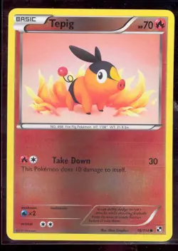 Pokemon TEPIG 16/114 Black & White Rev Holo - NEAR MINT/MINT - Image 1