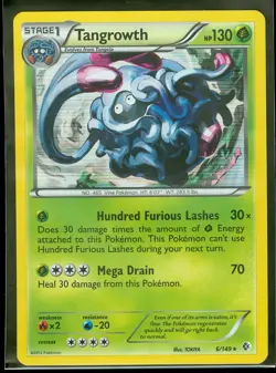 Pokemon TANGROWTH 6/149 Boundaries Crossed - RARE HOLO - NEAR MINT/MINT - Image 1