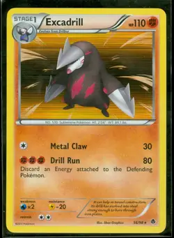 Pokemon EXCADRILL 56/98 Emerging Powers - RARE HOLO - - MINT - Image 1