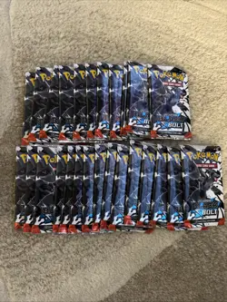 Pokemon TCG Black Bolt Booster Pack Lot Scarlet & Violet 26x English Packs - Image 1