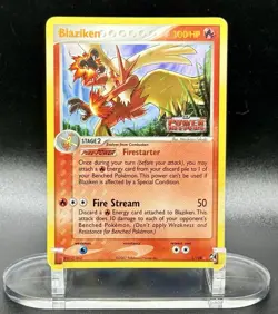Blaziken 5/108 Stamped Pokemon EX Power Keepers 2007 Vintage Reverse Holo LP/MP - Image 2