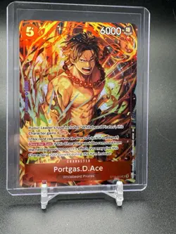 One Piece Illustration Box Vol. 5 Promo Portgas D. Ace ST15-005 SR English - Image 1