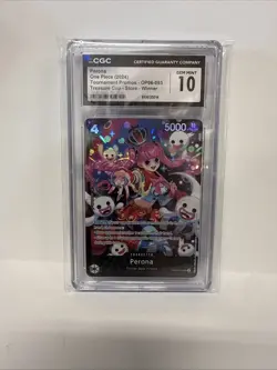 2024 ONE PIECE PROMOS STORE TREASURE CUP-CHAMP #093 PERONA CGC 10 Gem Mint - Image 1