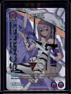 Scarlet (51) U* Alt Art Purple Goddess Of Victory Nikke Union Arena TCG - Image 1