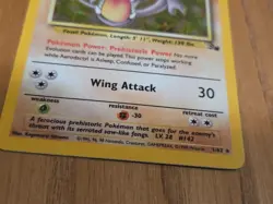 Aerodactyl 1/62 Fossil Holo Rare Unlimited 1999 WOTC Pokemon TCG LP Trading Card - Image 2