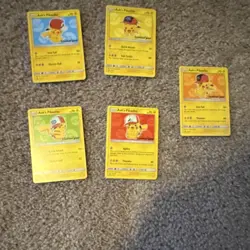 Pokemon Ash's Pikachu Movie Promo 5 Card Lot I Choose You 2017 SM109-113 - Image 1