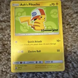 Pokemon Ash's Pikachu Movie Promo 5 Card Lot I Choose You 2017 SM109-113 - Image 5