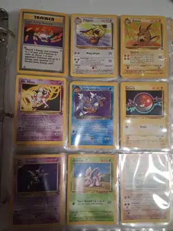 Vintage Pokemon Cards Lot WOTC Era Binder Included, Base Cards No Holos - Image 4