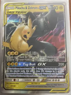 Pikachu & Zekrom GX - 33/181 Team Up Ultra Rare Pokemon Card - Image 1
