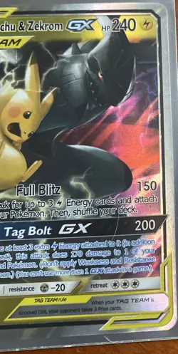 Pikachu & Zekrom GX - 33/181 Team Up Ultra Rare Pokemon Card - Image 3