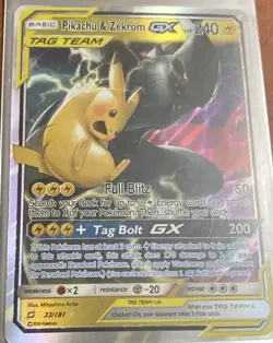Pikachu & Zekrom GX - 33/181 Team Up Ultra Rare Pokemon Card - Image 4