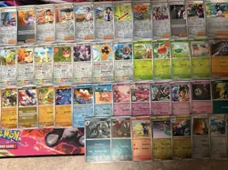 Pokemon Lot X47 Reverse Holo Cards Near Complete Prismatic Evolutions Master Set - Image 3