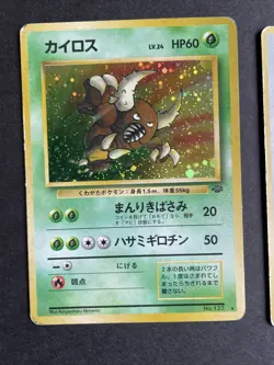 Pocket Monsters Bundle Jungle Set 3 Holo Rare Cards Pokemon TCG Played See Pics - Image 2